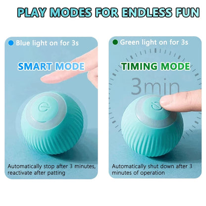 Smart Interactive Rolling Ball for Cats - Automatic Electronic Toy for Indoor Play and Engagement