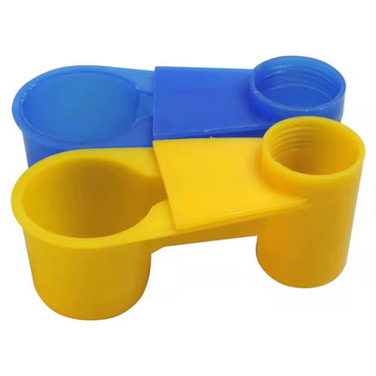4 Pcs Plastic Birds Dove Drinker Bowl Quail Pigeon Portable Water Cups Bottle Bird Feeder Drinker Cup for Bird Feeder Tools