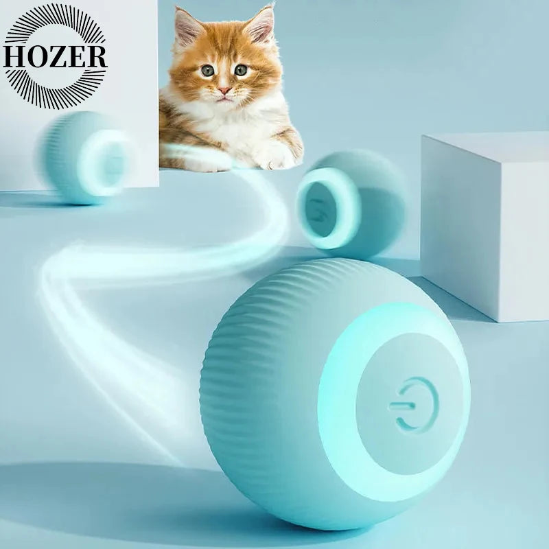 Smart Interactive Rolling Ball for Cats - Automatic Electronic Toy for Indoor Play and Engagement